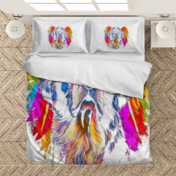 Discover Saint Bernard Pet Dog Angel Wings Bedding Sets