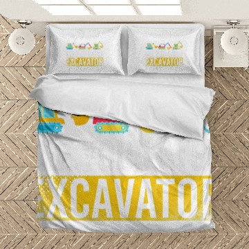 Discover Excavator Fun See You Later Excavator Construction Work Boys Bedding Sets