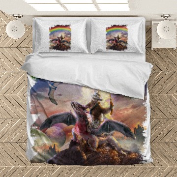 Discover Sloth Pet Riding Dragon Space Rainbow Dinosaur Bedding Sets