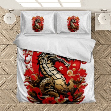 Discover Dragon Pet Chinese Lunar New Year Dragon 6 Bedding Sets
