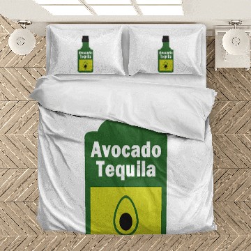 Discover Wines Fun Bottle of Avocado Tequila Bedding Sets