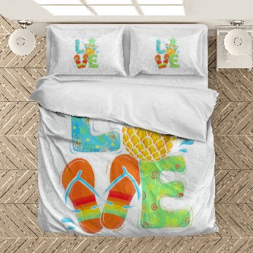 Discover Librarian Job Love pineapples 2Summer Librarian Bedding Sets