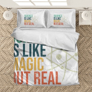 Discover Science Is Like Magic But Real Science Nerd Science Teacher Zip Bedding Sets