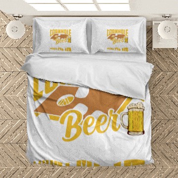 Discover Beer Fun If It Involves Cornhole Beer Count Me In Bean Bag Player Bedding Sets