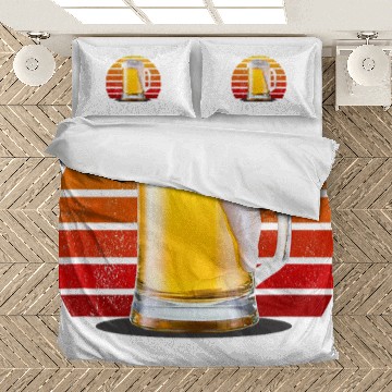 Discover Beer Fun Keep It Simple Mug Of Beer Casual Drinking Bedding Sets