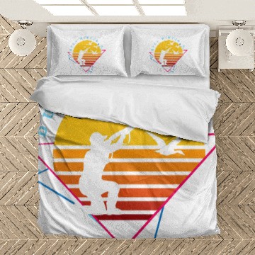 Discover Duck hunting retro theme artistic art work Bedding Sets