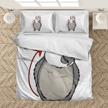 Discover Scary Devil Costume Parrot I Whitefaced Grey Cockatiel Bedding Sets
