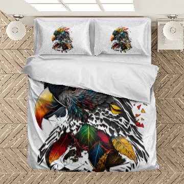 Discover Parrot Colourful Polygon Animal Print Art Bedding Sets