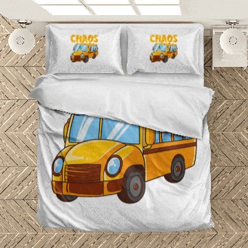 Discover Funny School Bus Driver Appreciation anniversary 4 Bedding Sets