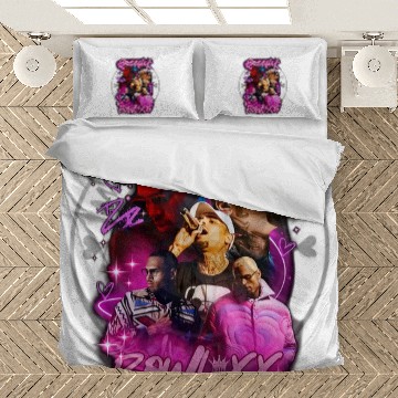 Discover Breezy Bowl XX  Unisex Graphic Bedding Sets, Chris Brown concert Bedding Sets