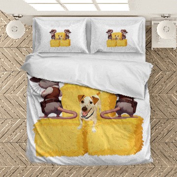 Discover Fun Barn Hunt design with a Jack Russell Terrier Zip Bedding Sets