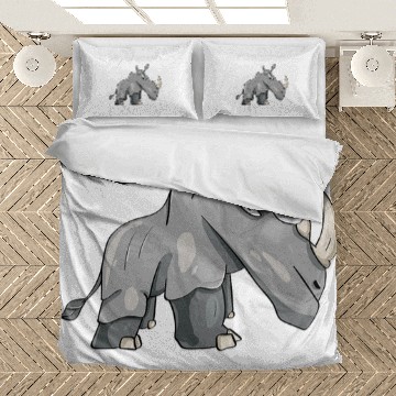 Discover This Is My Human Costume Im Really A Rhino Lover Funny Joke Baseball Tees Bedding Sets