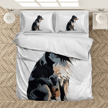 Discover Pawsome Pals Australian Shepherd Silhouette Zip Bedding Sets