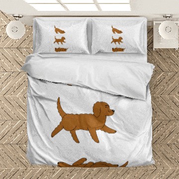 Discover Pose Stretch Savasana Goldendoodle Dog Bedding Sets