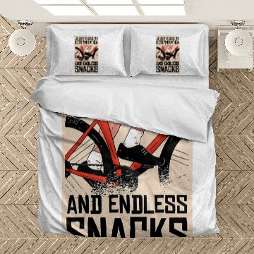 Discover Legs Fueled By Determination And Endless Snacks Cyclist Bedding Sets