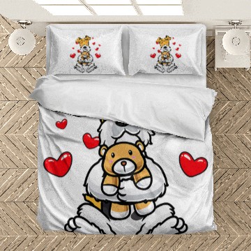 Discover Kawaii Fox Terrier Dog Stuffed Animal Wire Fox Terrier Bedding Sets