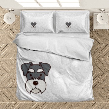 Discover SCHNAUZER DOG LOVE for valentines day Bedding Sets