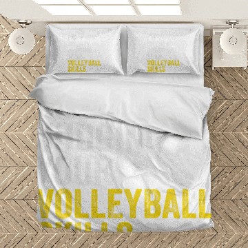 Discover Volleyball Lover Funny Im SIlently Judging Your Skills Baseball Tees Bedding Sets