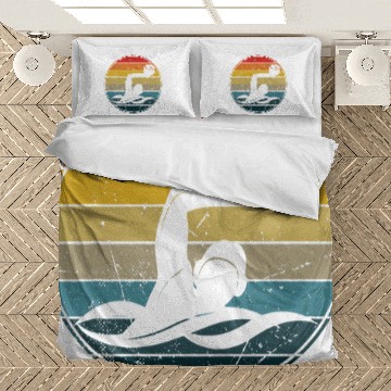Discover Retro Water Polo Player Water Polo Coach Bedding Sets