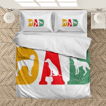 Discover Mens German Shorthaired Pointer dog vintages DAD RETRO Bedding Sets