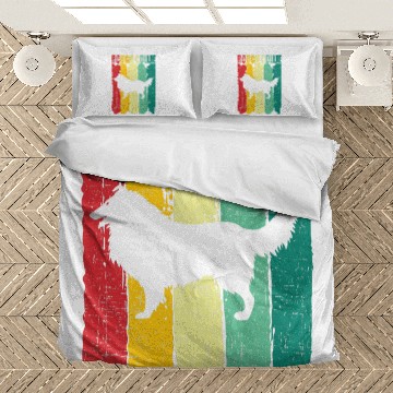 Discover Rough Collie Retro vintages 70s 80s Style 1 Bedding Sets
