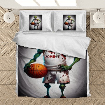 Discover Zombie Basketball player Zip Bedding Sets