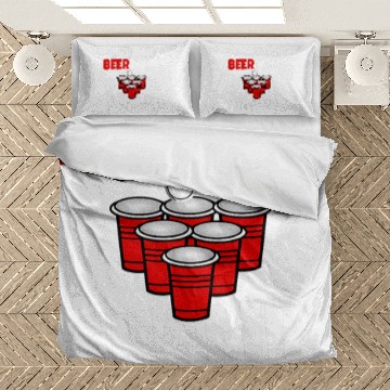 Discover Beer Pong Champ Beer Student Alcohol Bedding Sets