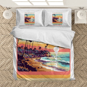 Discover North Baker Beach 80s californias Beach Bedding Sets