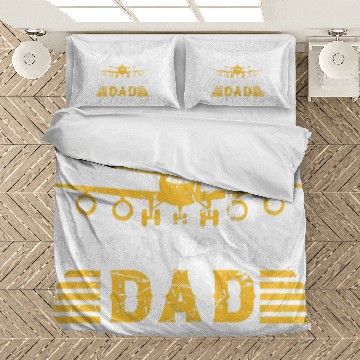 Discover Pilot Dad Like A Normal Dad But Cooler Grunge for Pilots Bedding Sets