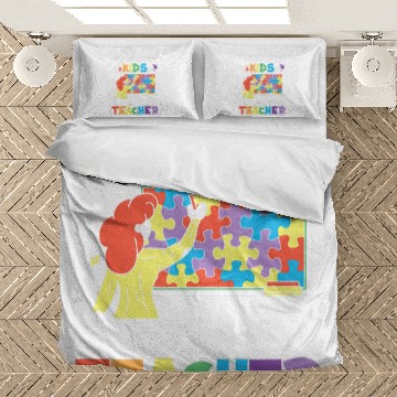 Discover Teacher Puzzle Scholar Educator Student Special Education Bedding Sets