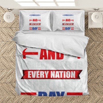 Discover a worker is creator t labor day graphic plus size Bedding Sets