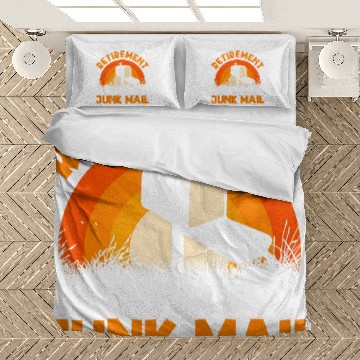 Discover Retired Postal Worker vintages Retirement Retro Mailman Post 3 Bedding Sets