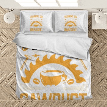 Discover Running On Coffee And Sawdust Woodworking Gift Bedding Sets