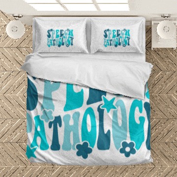 Discover Groovy Retro Speech Therapy Therapist Speech Pathology Bedding Sets