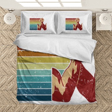 Discover Retro Exercise Hand Wrestling Techniques Arm Wrestling Bedding Sets