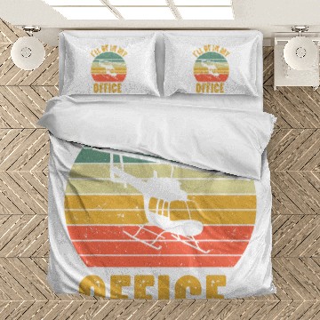 Discover Funny Aviation Enthusiast Aircraft Flight Helicopter Pilot Bedding Sets
