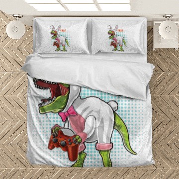 Discover Happy Eastrawr T Rex Dinosaur Easter Bunny Egg Gam Bedding Sets