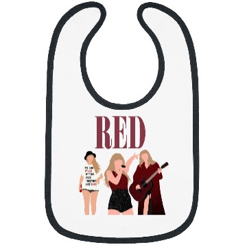 Discover taylorswift red eras tour art Bibs