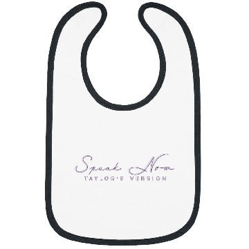 Discover Embroidered Speak Now Taylo version Bibs, Eras Tour Bibs