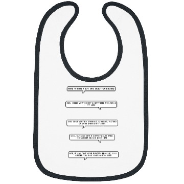 Discover Funny bobs burgers quotes pack Sticker Bibs