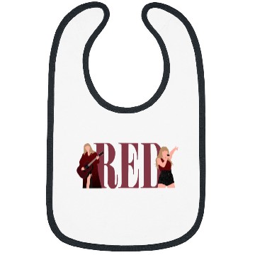 Discover Tayl'or Swift Red eras tour art Bibs