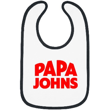 Discover Papa Johns Pizza Logo Bibs