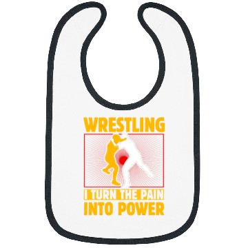 Discover Wrestling I turn the Pain into Power Bibs