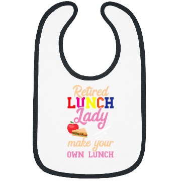 Discover Retired Lunch Lady School Meals Cafeteria Worker Bibs