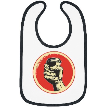 Discover Resist Fist Coffee Cup Coffee Worker Union 1 Bibs