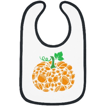 Discover Awesome Pumpkin Rugby Lover Halloween Rugby Player Bibs