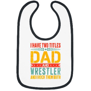 Discover Wrestling Dad Father Day Design For Wrestler Dad 1 Bibs
