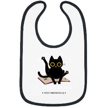Discover black cats on Magic Spell Book Wiccan Pagan Reader Book Lover Bibs
