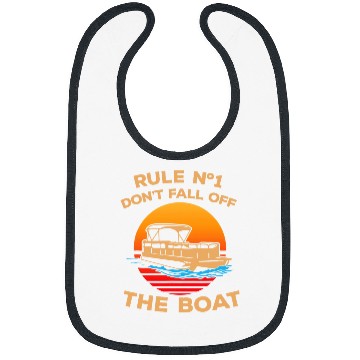 Discover Dont Fall Off The Boat Pontoon Boating Sea Life Bibs