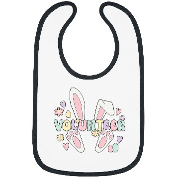 Discover Volunteer Easter Bunny Voluntary Worker Easter Day Bibs
